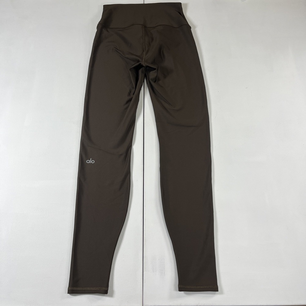 Alo Yoga Airlift Warm High Waist Leggings Brown Women's Size Small EUC
